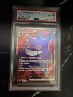 Pokemon TCG Gengar EX Temporal Forces Ultra Rare Psa 8 - Image 1