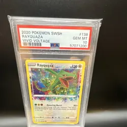 Pokemon Rayquaza PSA 10 Amazing Rare Swsh04 Vivid Voltage 138/185 Holo - Image 1