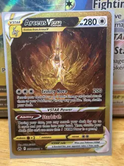 Pokemon Mewtwo VSTAR & Arceus VSTAR Holo Cards VSTAR Power Lot English - Image 3