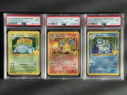 Pokemon Celebrations Set Graded PSA 9 Charizard Blastoise Venusaur Anniversary - Image 1