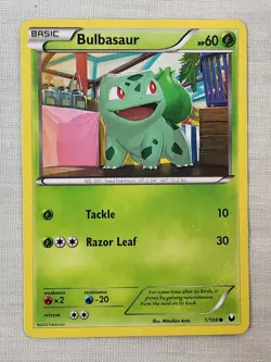 NM Bulbasaur - Normal 1/108 Dark Explorers Pokemon TCG - Image 1