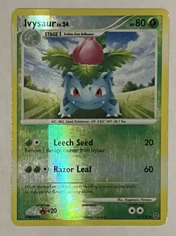 Ivysaur Reverse Holo 51/132 Secret Wonders Pokemon Card 2007 MP - Image 1
