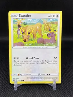 Miscut Square Cut Corners Error Pokemon TCG Stantler 125/189 Astral Radiance - Image 1