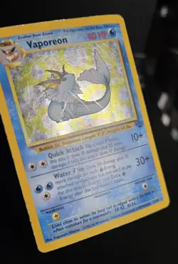 Pokemon TCG - VAPOREON - 12/64 - HOLO - RARE - UNLIMITED - JUNGLE (1999) - HP - Image 3