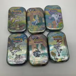 Lot of (6) Pokemon TCG Galar Pals K19 A20 Mini Tins SEALED NEW - Image 2