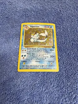 1999 Pokemon Jungle Vaporeon #12/64 Holo Rare WOTC - Image 1