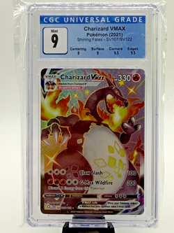 Pokemon TCG: Shining Fates - Charizard VMAX SV107 Shiny Vault Secret Rare CGC 9 - Image 1