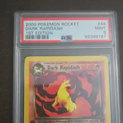 Pokemon Team Rocket Dark Rapidash 44/82 1st Edition Uncommon PSA 9 Regular - Image 1