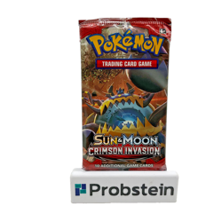 Poekmon TCG Sun & Moon Crimson Invasion Booster Pack SEALED - Image 1