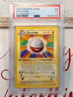 1999 Pokemon Electrode, Base Set, 1st Edition. 21/102. PSA 5. Excellent!! - Image 1