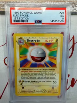 1999 Pokemon Electrode, Base Set, 1st Edition. 21/102. PSA 5. Excellent!! - Image 3
