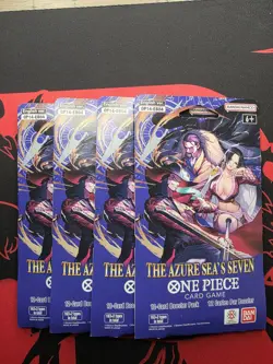 ✨ One Piece TCG: The Azure Sea's Seven Sleeved Booster OP-14 English - Lot of 4 - Image 3