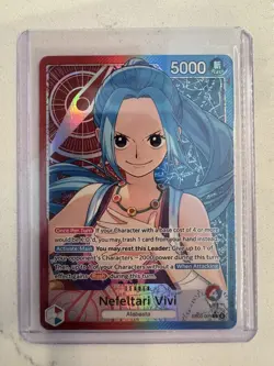 One Piece EB03-001 Nefeltari Vivi (L) Leader Alt Art Heroines Ed Alternate NM - Image 3