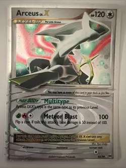 Pokemon TCG Arceus LV.X Holo Rare Card 95/99 Arceus - Image 1
