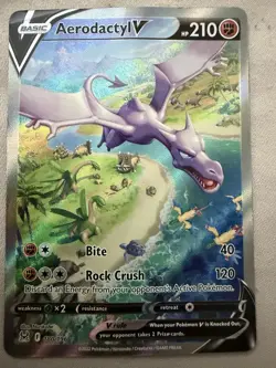 Aerodactyl V & Charizard GX Holo Lot Pokemon TCG 2 Cards English - Image 1