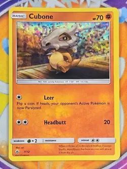 🔥Cubone 7/12 McDonald's 2018 Set Holo NM Pokemon Card English👍📈 - Image 1
