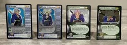 DRAGON BALL Z 4 CARD PREVIEW FOIL LOT TRUNKS, THE SWORDSMAN, EXPECTANT +DBZ CCG - Image 1
