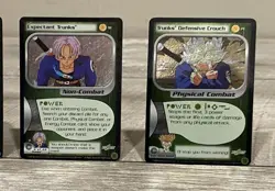 DRAGON BALL Z 4 CARD PREVIEW FOIL LOT TRUNKS, THE SWORDSMAN, EXPECTANT +DBZ CCG - Image 2