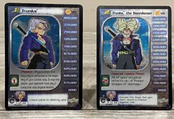 DRAGON BALL Z 4 CARD PREVIEW FOIL LOT TRUNKS, THE SWORDSMAN, EXPECTANT +DBZ CCG - Image 4