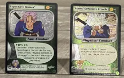DRAGON BALL Z 4 CARD PREVIEW FOIL LOT TRUNKS, THE SWORDSMAN, EXPECTANT +DBZ CCG - Image 5