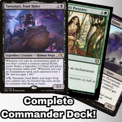MTG Commander EDH Deck Tatsunari, Toad Rider 100 Cards Custom Deck Enchantments - Image 1