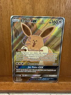 Eevee GX SM233 LP/NM Full Art Promo Rare Pokemon Card - Image 1