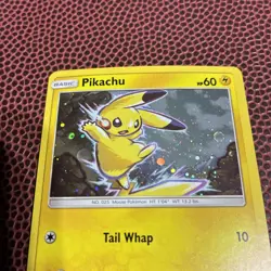 2017 Pokemon TCG Sun & Moon Black Star Promo SM98 Pikachu Cosmos Holo Card - Image 2