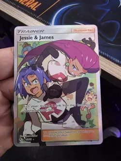 Pokemon TCG Jessie & James Trainer Full Art Ultra Rare Card 68/68 Hidden Fates - Image 1