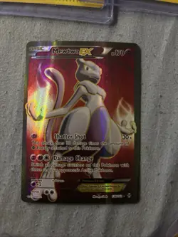 Pokemon Mewtwo EX Breakthrough Full Art Holo Ultra Rare 158/162 170 HP 2015 Card - Image 1