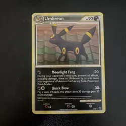 Pokemon TCG Umbreon 10/90 HGSS Undaunted Regular Rare Card - Image 1