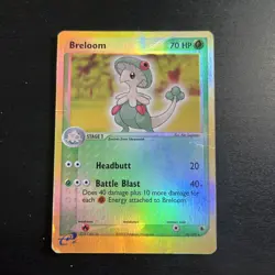 Pokemon TCG Ruby & Sapphire Breloom Reverse Holo Rare Card 16/109 - Image 1