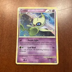Pokemon TCG Celebi HGSS Triumphant Holo Rare Card 3/102 - Image 1