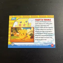 Pokemon Togepi in Trouble #45 1999 Topps Movie Collectible Card - Image 2