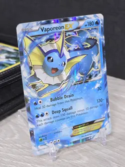 Pokemon Card TCG Vaporeon EX 24/83 Holo Ultra Rare Generations 2016 - Image 1