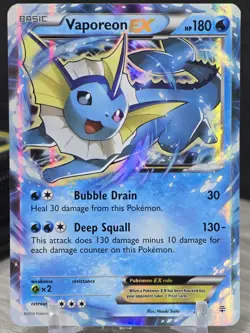 Pokemon Card TCG Vaporeon EX 24/83 Holo Ultra Rare Generations 2016 - Image 5