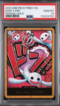 PSA 10 Perona Gold DON!! Card One Piece TCG PRB01 The Best - Image 1