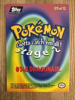 Pokemon Card - Dragonair #E11 - Pokemon Topps - Blue Logo NM - Image 2