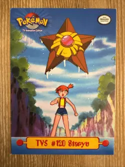 Pokemon TV5 #120 Staryu Card Topps TV Animation LP - Image 1