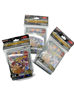 Lot of (3) Yu-Gi-Oh! Duelist Card Protector Yugi 70 Sleeves Konami Official 25th - Image 1