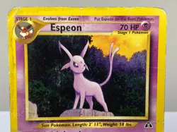 Espeon 20/75 Neo Discovery WOTC Rare Pokemon Card - Heavily Played / Damaged - Image 3