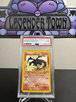 2002 Pokemon Neo Destiny Shining Charizard Holo Card PSA 6 107/105 - Image 2