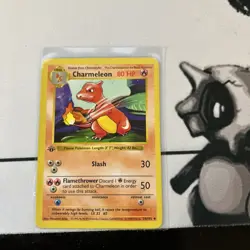 Pokemon Cards: Base Set 1st Edition Uncommon: Charmeleon 24/102 - Image 1