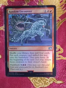 FOIL Random Encounter Final Fantasy Magic The Gathering MTG Red Sorcery Card - Image 1