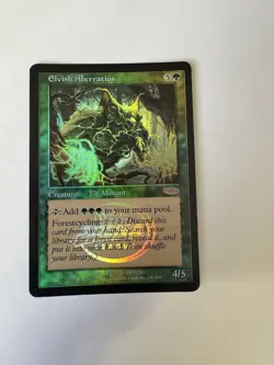 Magic The Gathering ELVISH ABERRATION HOLO 7/8 Foil - Image 1