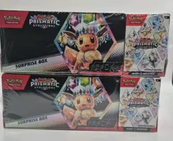 NEW Sam's Club Pokemon Prismatic Evolutions Surprise Box Booster Bundle Lot x2 - Image 1