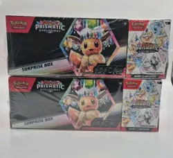 NEW Sam's Club Pokemon Prismatic Evolutions Surprise Box Booster Bundle Lot x2 - Image 2