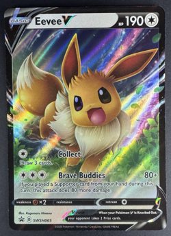 Eevee V SWSH065 Holo - SWSH: Sword & Shield Black Star Promos - Pokemon TCG - NM - Image 1