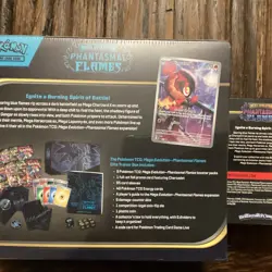Pokemon Phantasmal Flames ETB + Booster Bundle In Hand - Image 3