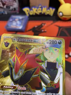 Pokemon TCG 2025 Journey Together N’S ZOROARK EX 189/159 GOLD Full Art MINT - Image 5