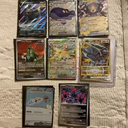 Pokemon card lot Holo Rare Full EX Eiscue, Iron Thorns, Leafeon, Umbreon, Dialga - Image 1